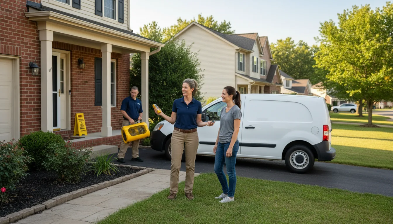 Residential water damage restoration in Kensington, NH